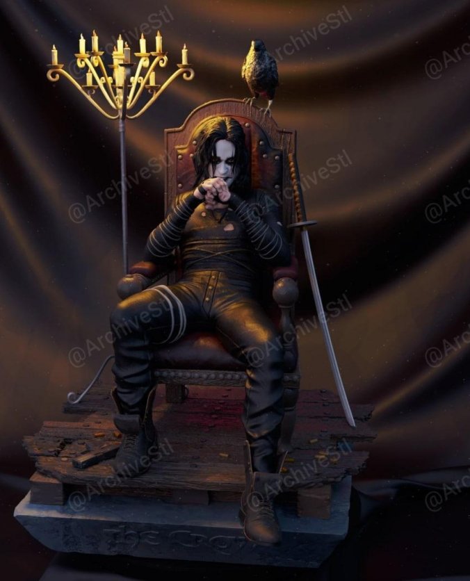 王座上的乌鸦（The Crow on Throne）3D打印图纸